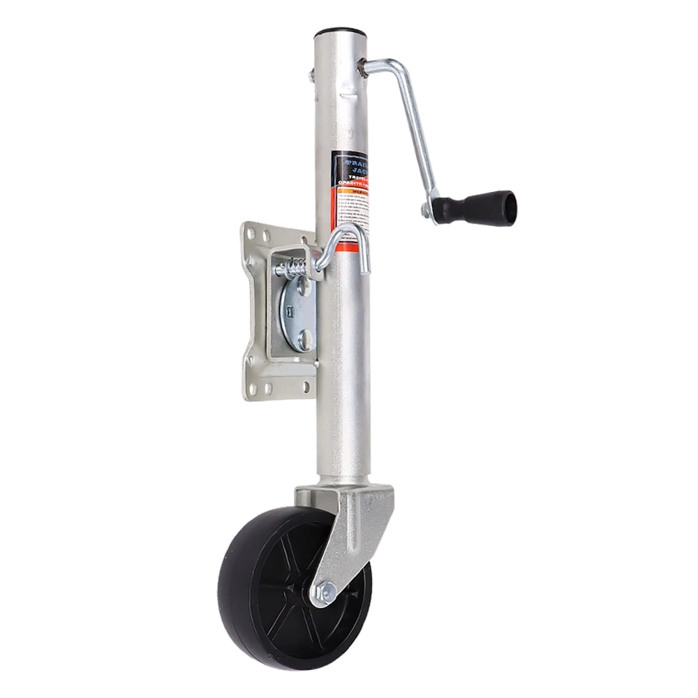 1BJY-TJ-03 Swivel Marine Tongue Jack with Wheel - 1000LBS Capacity