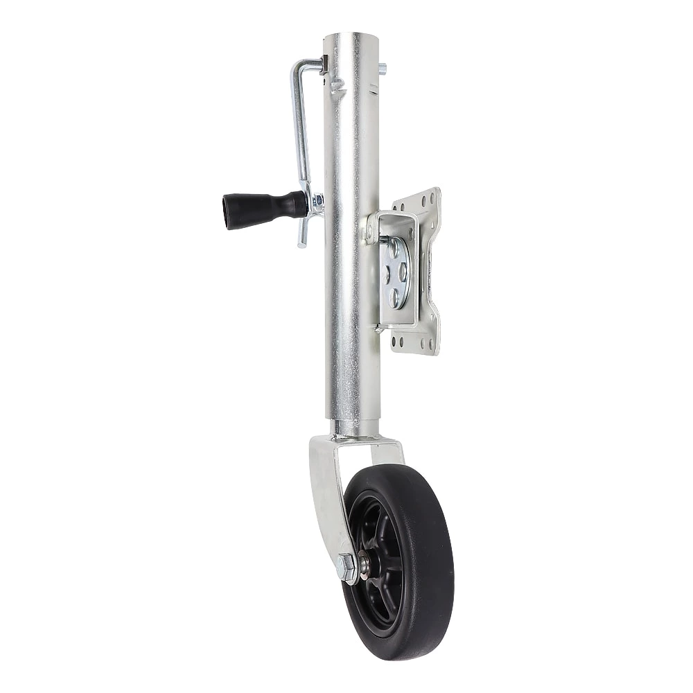 1BJY-TJ-10 Side-wind Marine Trailer Tongue Jack with 8inch Single Wheel - 1500 Lbs Capacity