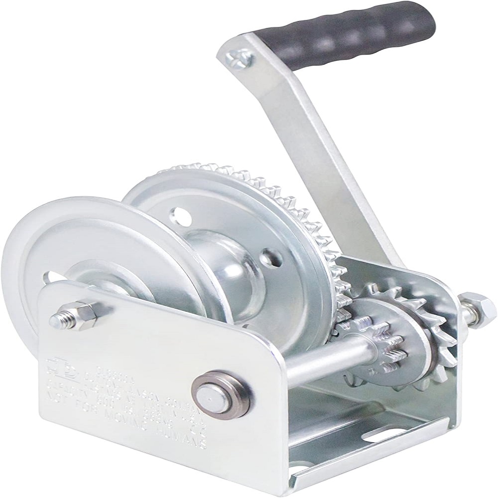 1BJY-HW-04 Hand Crank Boat Trailer Winch, without belt,1200 lbs Capacity,4:1 Gear