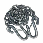 1BJY-SC-03A 1/4-Inch x 48-Inch Grade 30 Trailer Hitch Safety Chain with S-Hook hooks & safety latches