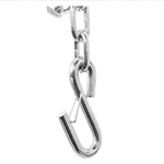 1BJY-SC-05 Heavy Duty Steel 3/8 Inch×26 Inch Safety Chain with Spring Hooks,7000 lb Capacity,Great for RV, Trailer, and Boat Towing,Rust Resistant