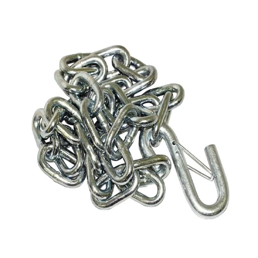 1BJY-SC-05-100 3/8 Inch x 40 Inch Safety Chain with Spring Clip Hooks,Great for RV, Trailer, and Boat Towing,Rust Resistant