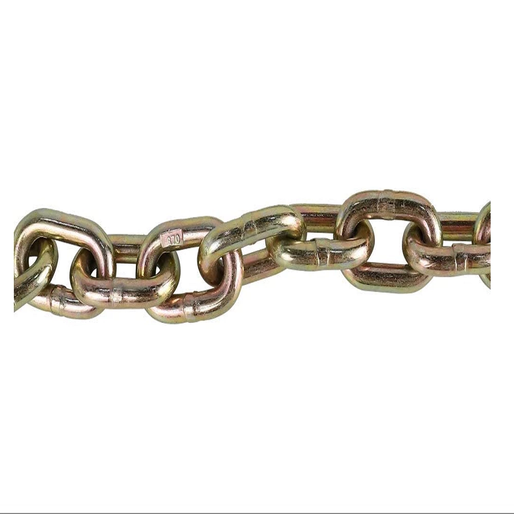 1BJY-SC-16A 3/8 X 35 Inch Trailer Safety Chain Grade 70 Binder Chain with Clevis Grab Hooks