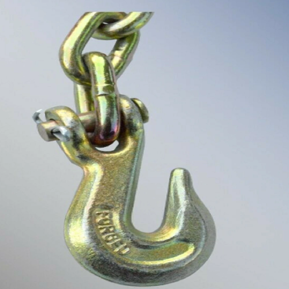 1BJY-SC-19 5/16x35 Inch Trailer Safety Chain Grade 70 Binder Chain with Grab Hooks