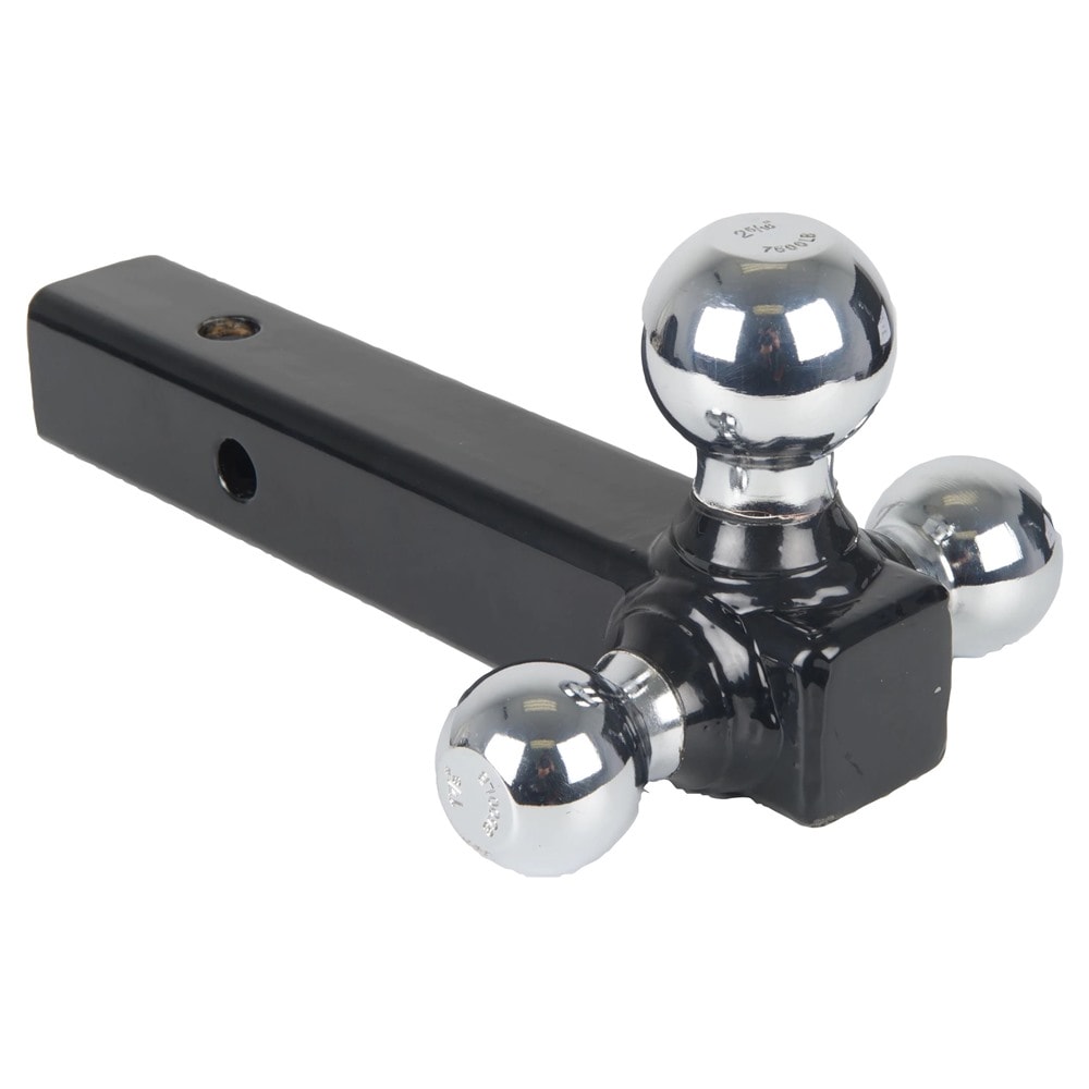 1BJY-HM-31 Towing Hitch Ball Mount Tri-ball Mount with Clevis Hook Chrome Ball