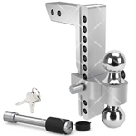 1BJY-HM-43 Original Aluminium Alloy Ball Mount 2.5in. Receiver Reversible Ball Mount