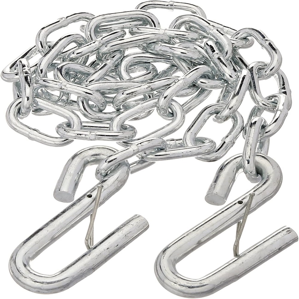 1BJY-SC-04 26-Inch Trailer Safety Chain with 17/32-In S-Hooks, 7,000 lbs Break Strength