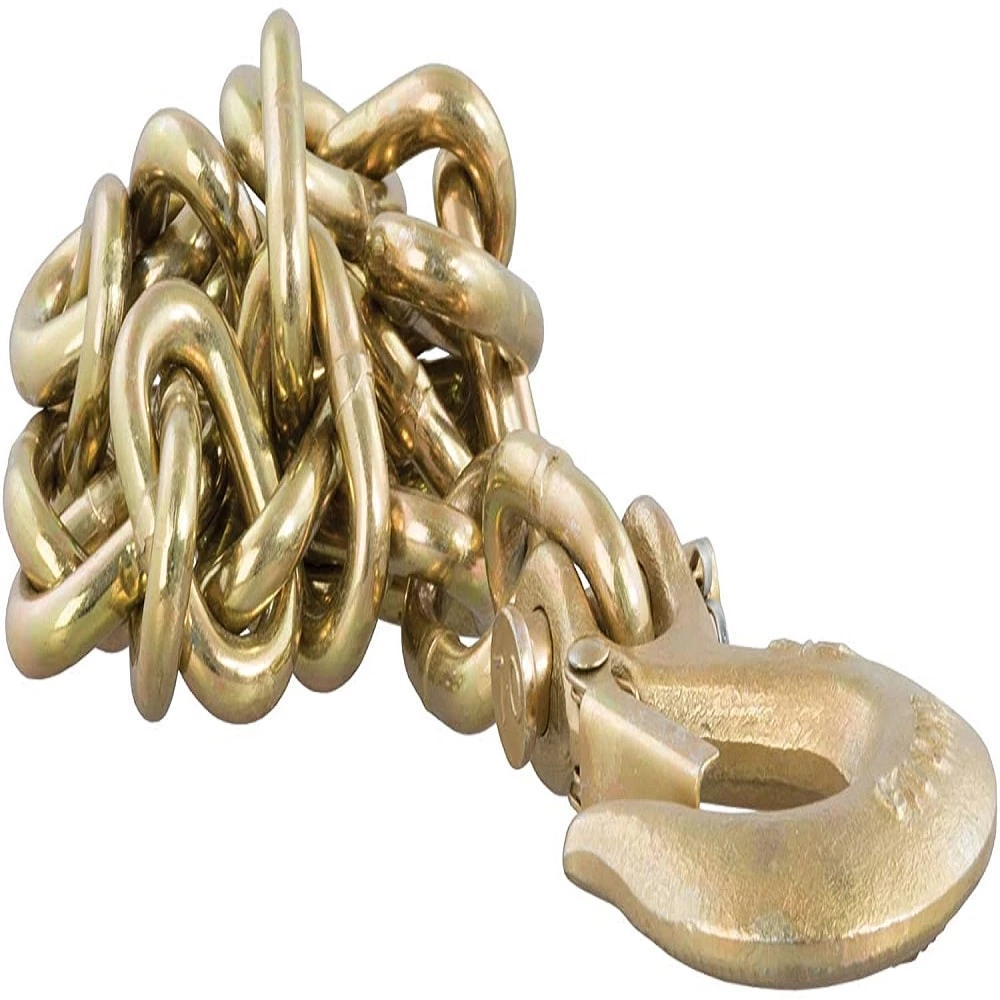 1BJY-SC-18 Safety Chain 5/16 x 35-Inch with Clevis Slip Hook Grade 43 Alloy Steel Forging,11700lbs Break Strength