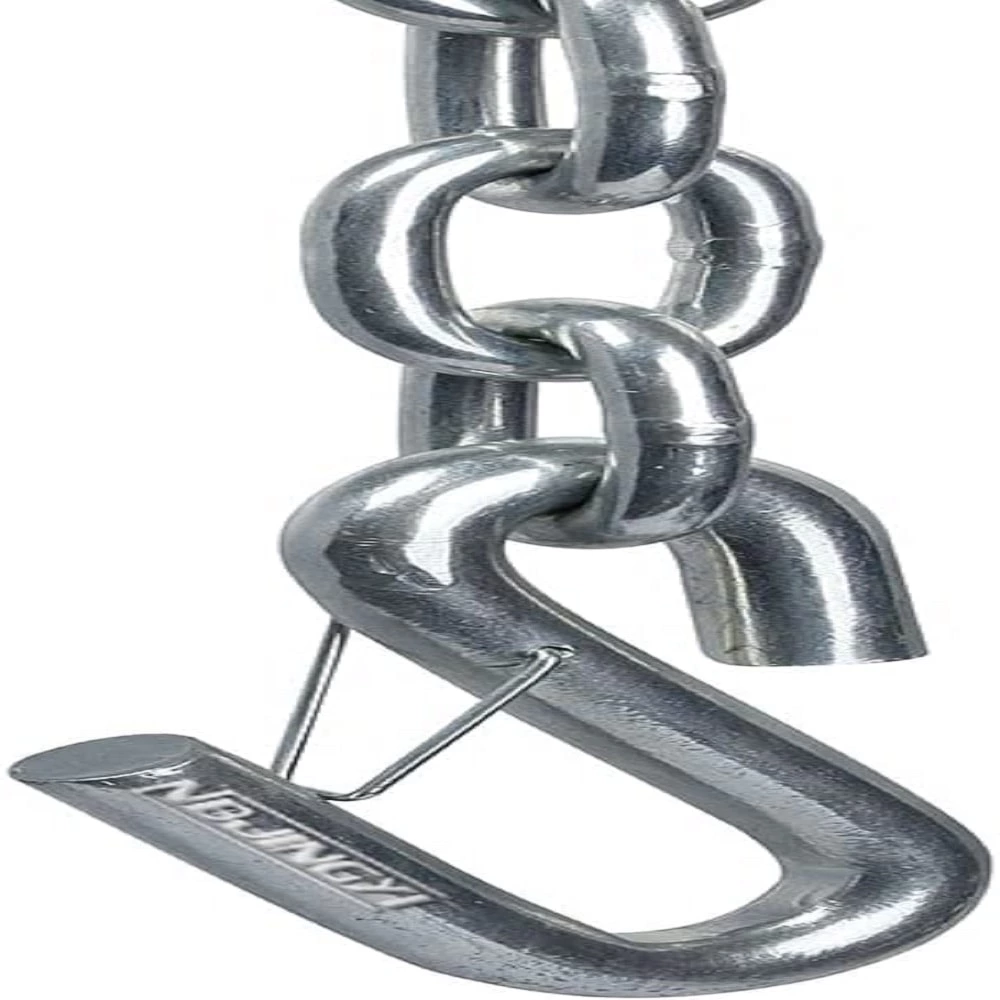 1BJY-SC-03A 1/4-Inch x 48-Inch Grade 30 Trailer Hitch Safety Chain with S-Hook hooks & safety latches