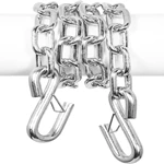 1BJY-SC-04 Cadena de seguridad para remolque de 26 pulgadas con ganchos en S de 17/32 pulgadas, resistencia a la rotura de 7000 libras