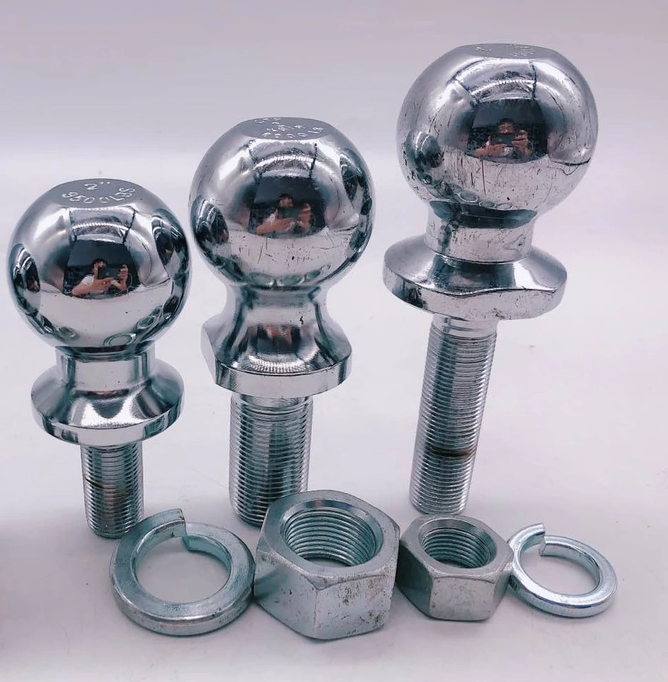 JY-HB-24 Chrome Solid Steel 50mm Truck Car Towing Trailer Hitch Ball Trailer Tow Ball For Ball Mount