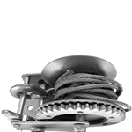 1BJY-HW-11S Hand Winch Crank Cable 3500lbs, Heavy Duty Gear Winch for RV Trailer, Boat or ATV (Steel)