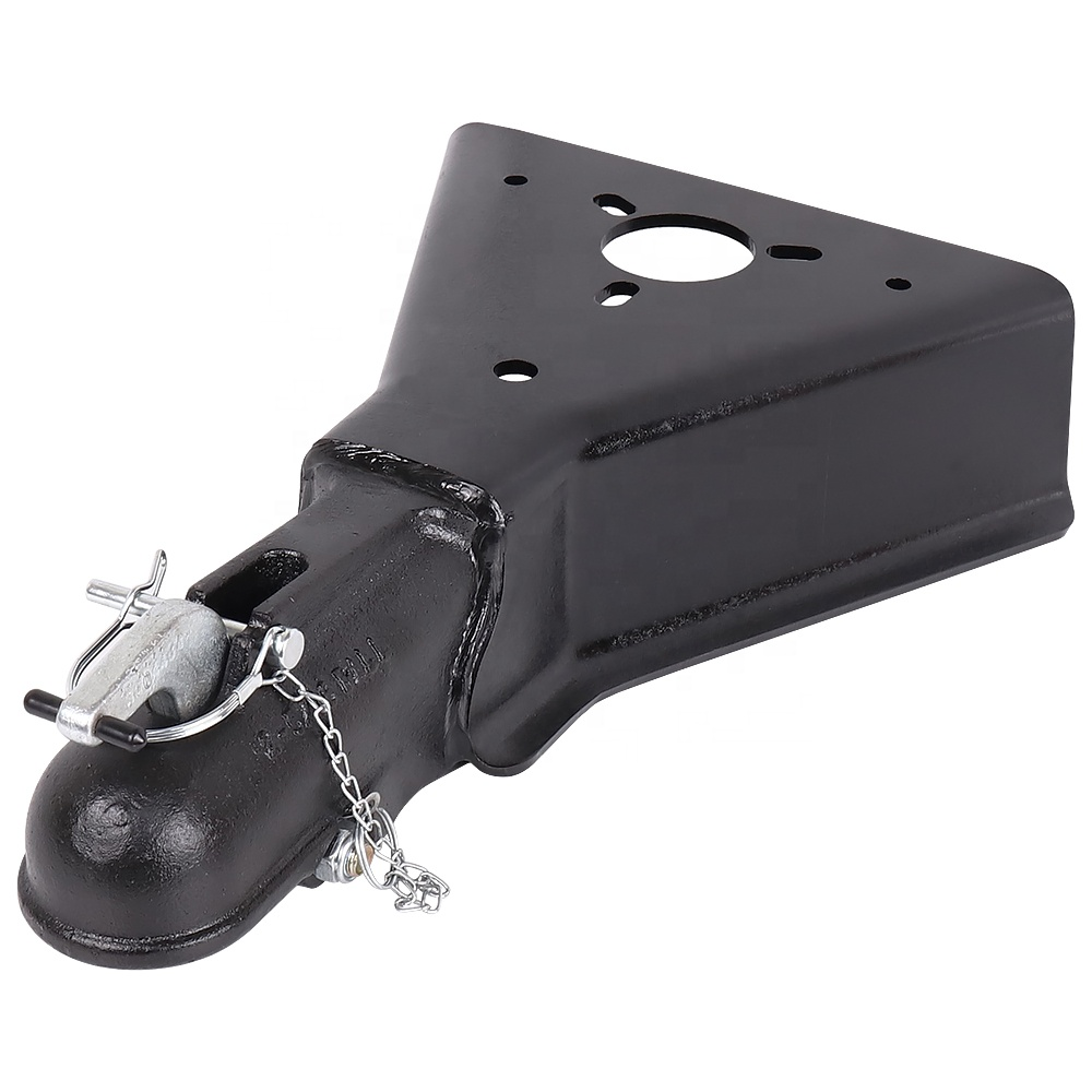 Auto Latch Weld On 2-5/16" Ball 15K Capacity A-Frame Trailer Coupler with Jack Hole #1BJY-TC-46B