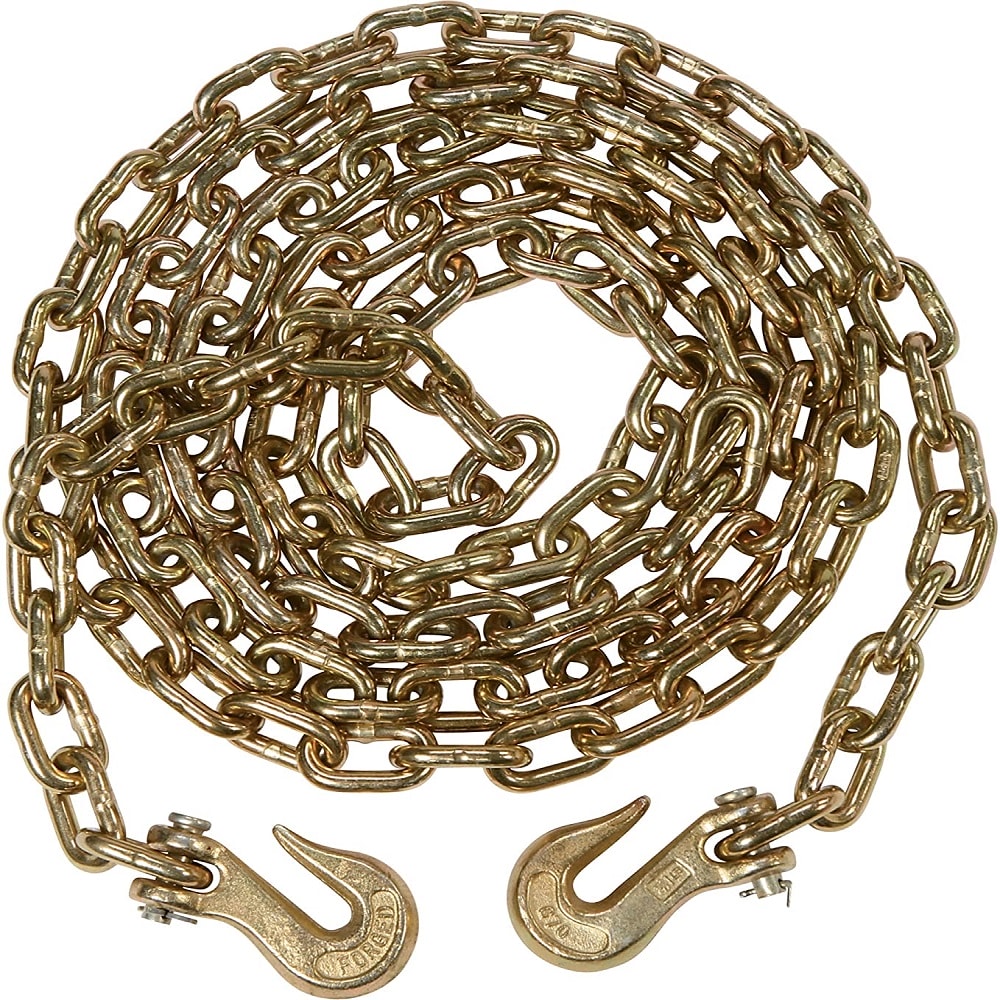 1BJY-SC-19 5/16x35 Inch Trailer Safety Chain Grade 70 Binder Chain with Grab Hooks