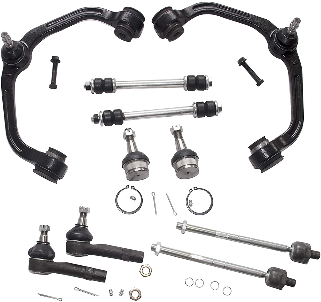 10Pc Suspension Kit Fit for Ranger Control Arm Ball Joint Tie Rod Sway Bar K8771 ES3461 EV317 K7275 K80054 K80052