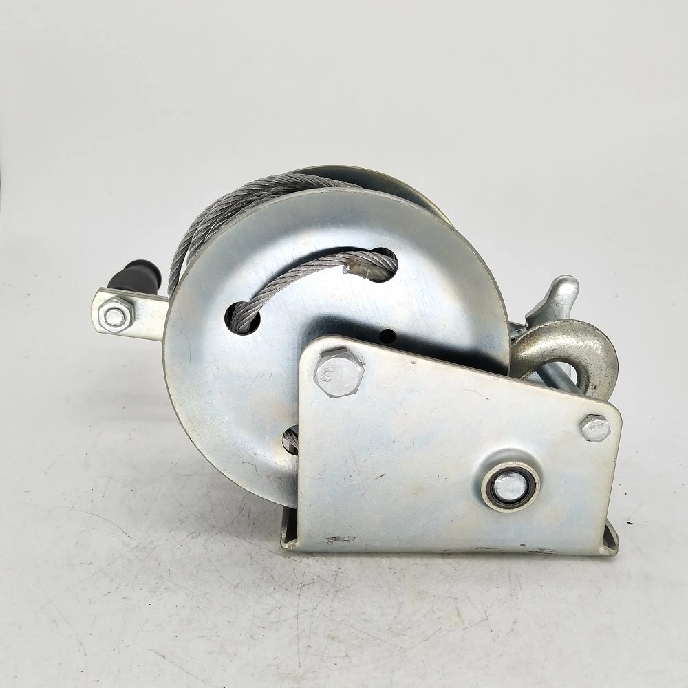 1BJY-HW-03S 1000lbs Hand Winch with 8m 26ft Steel Cable for Boat Trailer or ATV