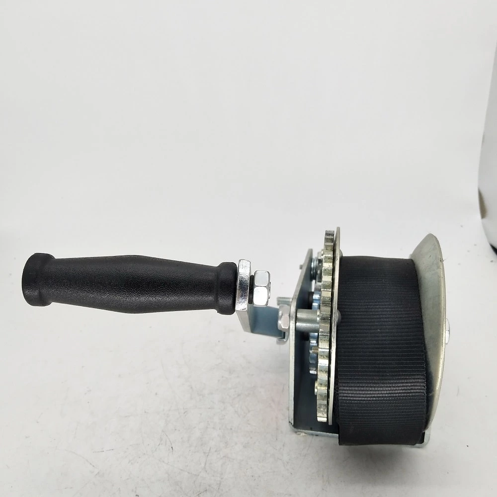 1BJY-HW-11B 3500lbs Hand Winch, with 8m(26ft)Black Strap for Boat Trailer Towing Winch