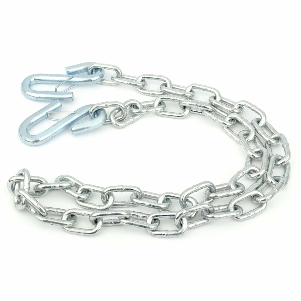 1BJY-SC-02 26-Inch Trailer Safety Chain with 3/8-In S Hook, 3000 lbs Break Strength