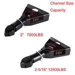 Acoplador de remolque NBJINGYI para bola de 2 pulgadas y 2-5/16 pulgadas con estructura en A