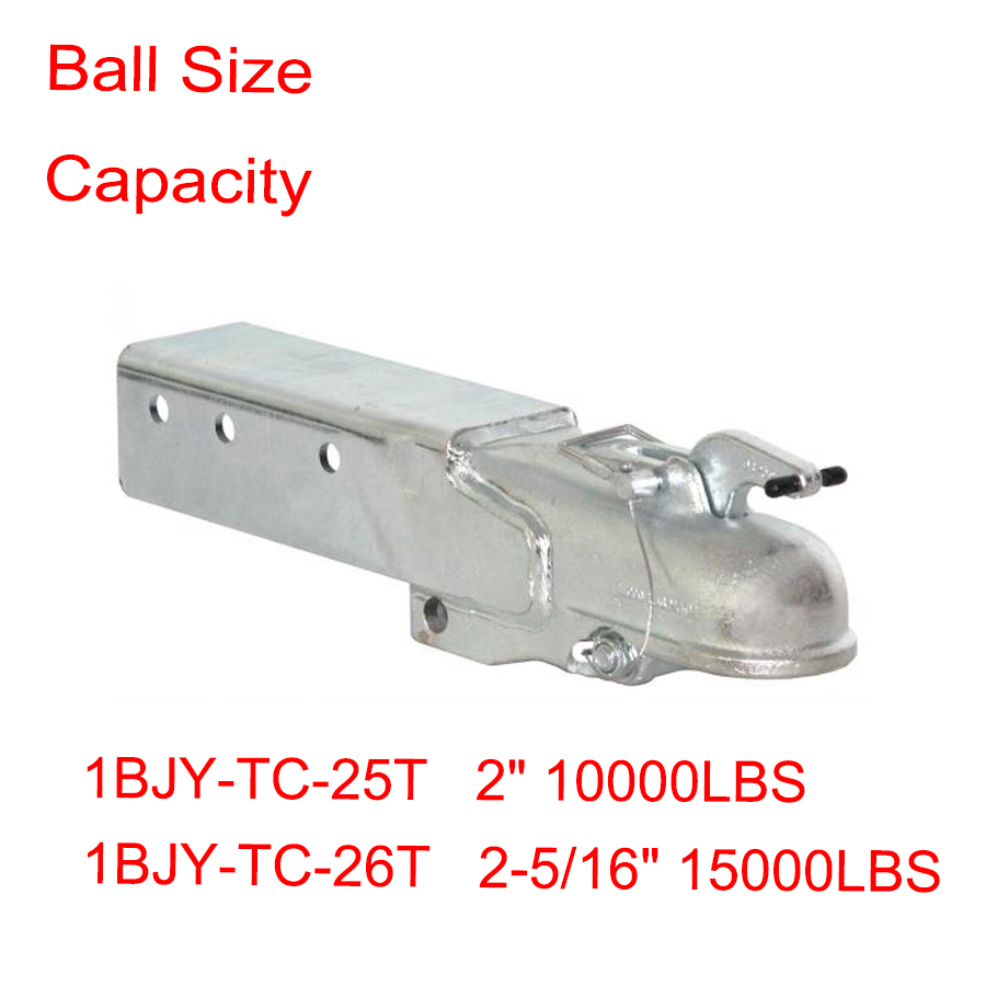 Ball Size 2inch 2-5/16inch,Adjustable Trailer Coupler for 10000lbs,15000lbs Capacity