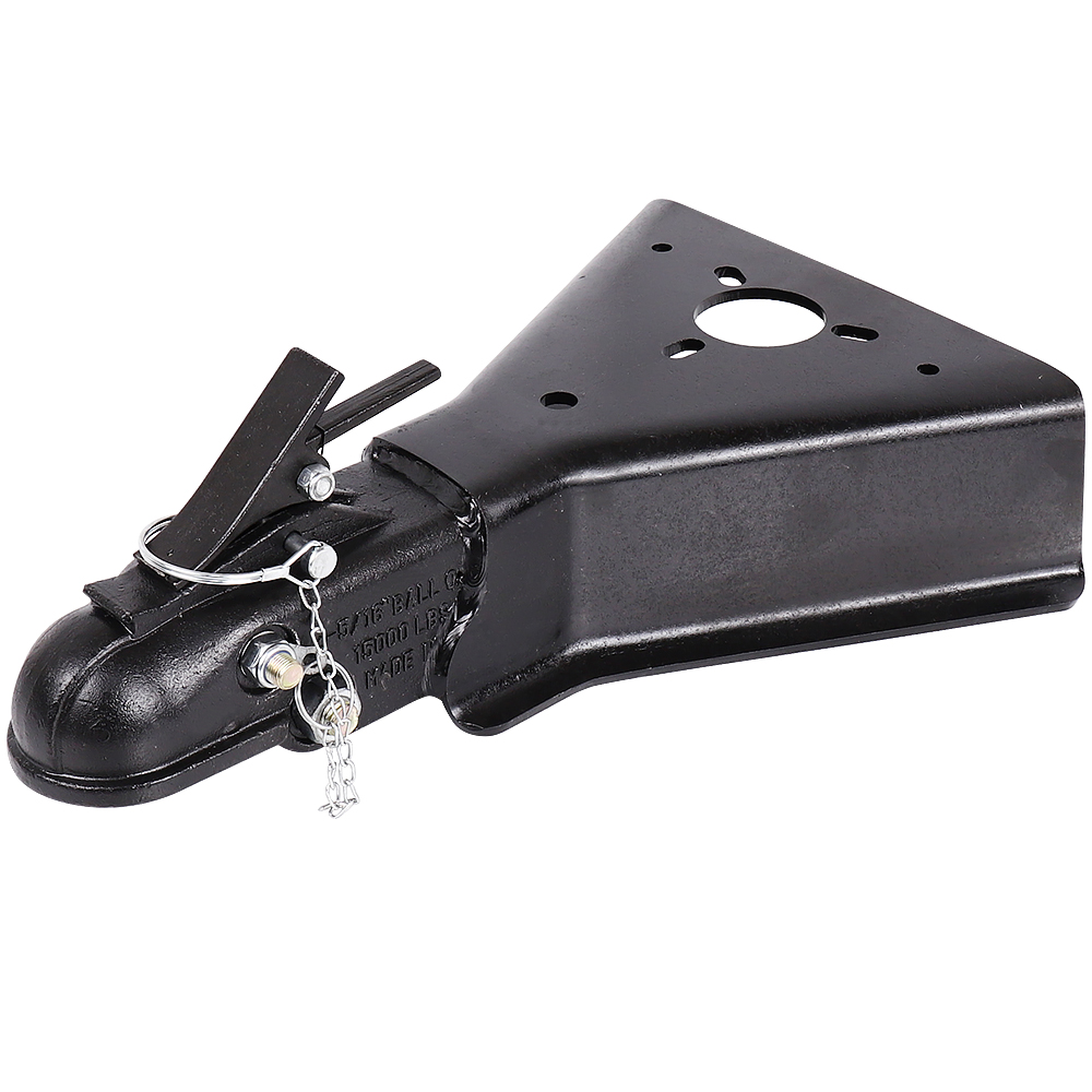 1BJY-TC-42 A-Frame Trailer Coupler with Round Jack Hole - Squeeze Latch - 2-5/16inch Ball - 15000LBS