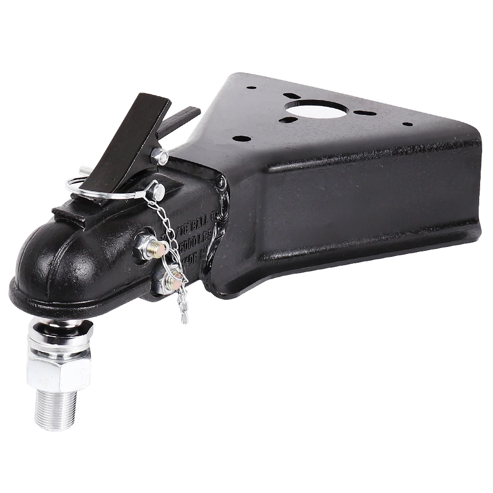 1BJY-TC-42 A-Frame Trailer Coupler with Round Jack Hole - Squeeze Latch - 2-5/16inch Ball - 15000LBS