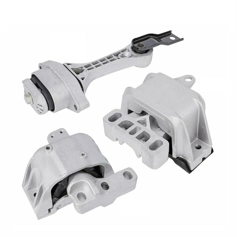 Kit de montaje de motor y transmisión 1K009 compatible con Beetle 1998-2005 1.8L 2.0L Derby 2001 2002 2003 2004 2005 2006 2007 2008 2009 1.8L 2.0L Golf 1999 2000 2001 2002 2003 2004 2005 2006 1.8L 2.0L Jetta 1999 2000 2001 2002 2003 2004 2005 1.8L 2.0L OE A6929 A6935 A6930 Juego de 3