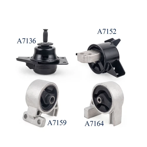 1K0091  Engine Mount Kit 9310/A7164 9309/A7159  9308/A7152  9324/A7136 4pcs Engine Motor & Transmission Mount for 2006-2011 Kia Rio l4 1.6L