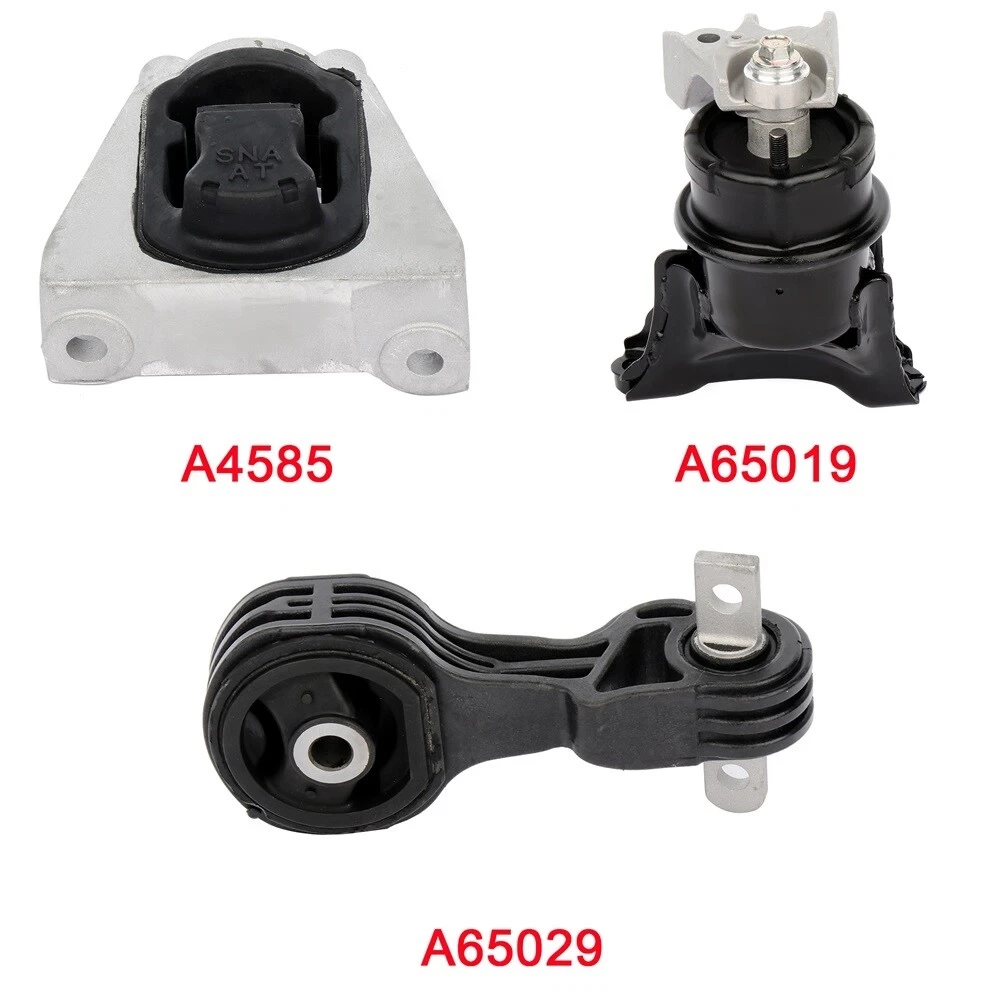 1K0097   Engine Mount Kit  3PC Motor&Trans Mounts Set for Honda Civic 1.3L 06-11 A4585 A65019 A65029