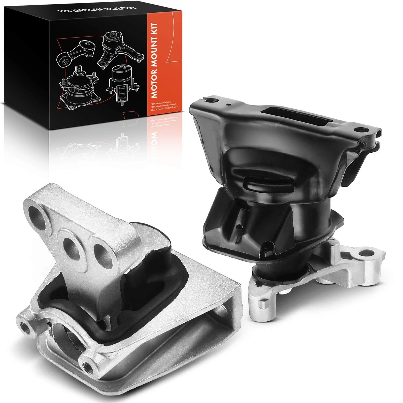 1K0119  Engine Mount Kit 2x Engine Motor & Transmission Mount for Honda Civic 2006 2007 2008-2011 L4 1.8L