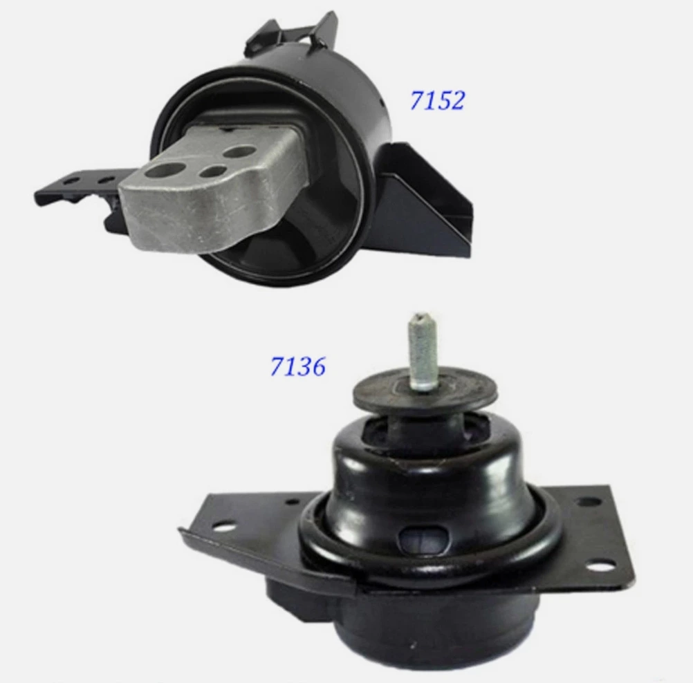 A7136 A7152 Trans Mount Set For 2006-2011 Hyundai Accent Kia Rio Rio5 1.6L