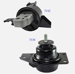 A7136 A7152 Trans Mount Set For 2006-2011 Hyundai Accent Kia Rio Rio5 1.6L