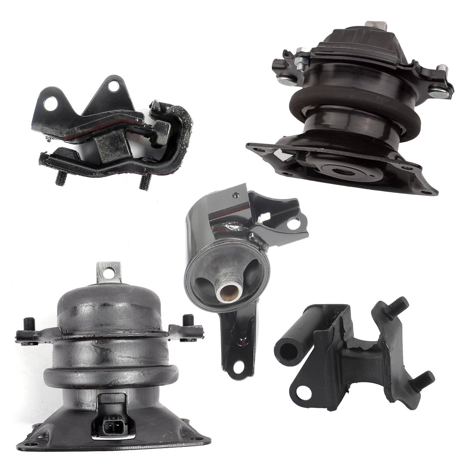 1K0960 Engine Transmission Mount Set 5pcs for 2010 Honda Odyssey 3.5L i-VTEC  M1039, A4575EL, A4587, A65017EL, A4558, A4557