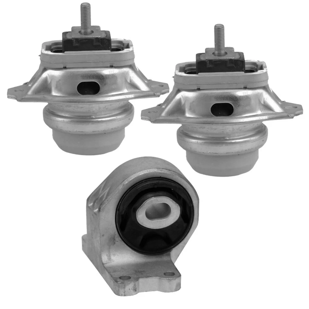 1K0965 Front LH & Right Engine Mounts and Transmission Mount 3PCS Set for Land Rover LR3 2005-2009 V8 4.4L